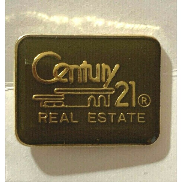 Century 21 Real Estate Logo Vintage Lapel Pin Button New In Original Packaging - Picture 1 of 3